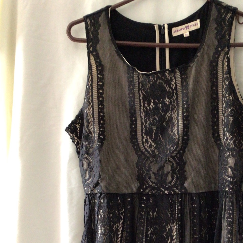 Altered State Ladies Black Lace Dress